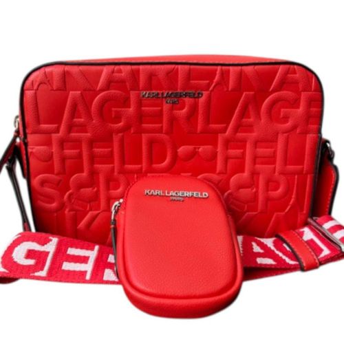 Bolsa Crossbody Karl Lagerfeld Camera Orange