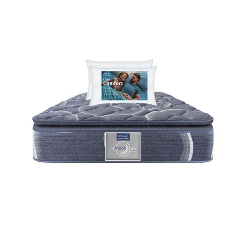 Colchón Matrimonial Restonic Ultra Confort Ortopédico con 2 Almohadas Hipoalergénicas Standar