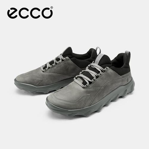 Tenis de Trail Running ECCO Serie Drive de cuero Gris para hombre