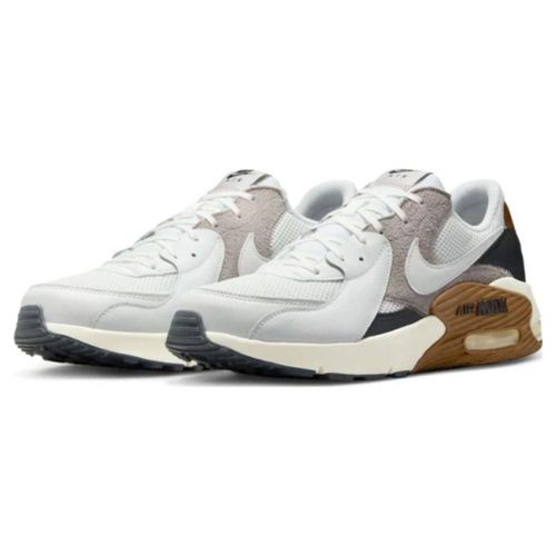 Tenis Sneakers Casual Hombre Nike Air Max Excee Color Blanco y Cafe Con Valvula