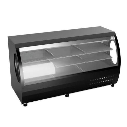 Vitrina Refrigerada de Cristal Curvo – Criotec VCC-200 negra