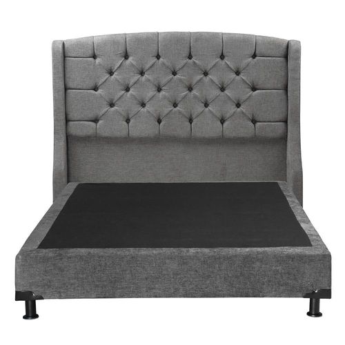 Cabecera Matrimonial Sitka Gris Oscuro+ Box RGH