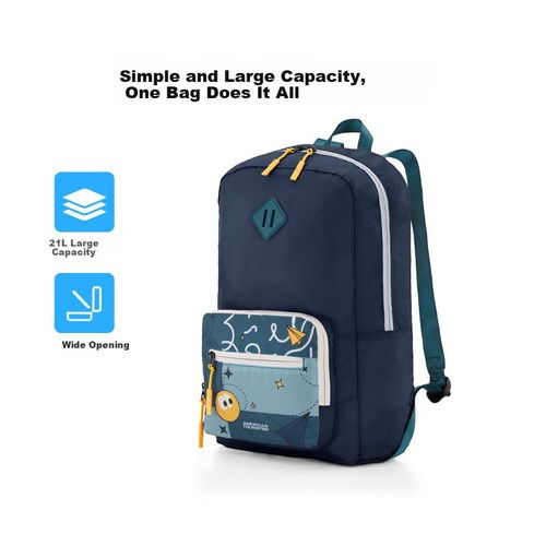 Mochila plegable AmericanTourister tela azul