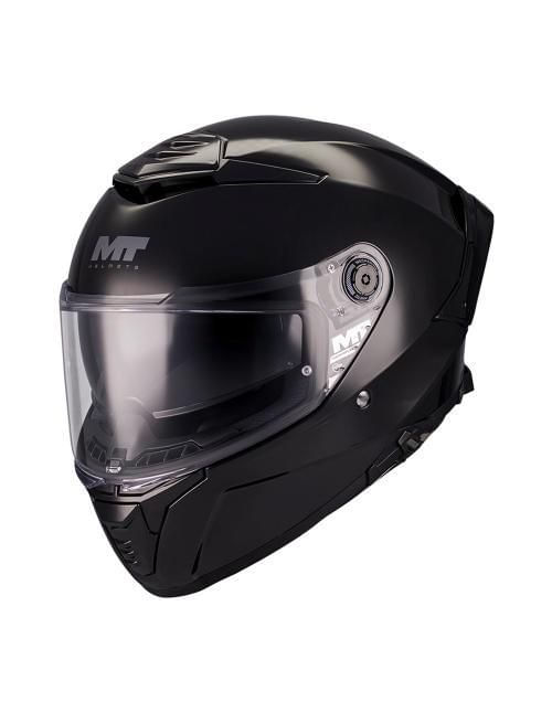 Casco Para Moto Mt Helmets Thunder 4sv A1 Solid Negro Gloss