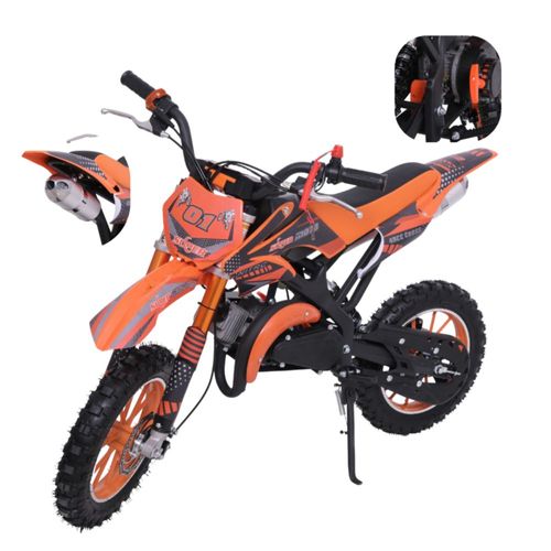 Moto Cross Para Niño Skr1000 Starkids De Gasolina 2 Tiempos Naranja