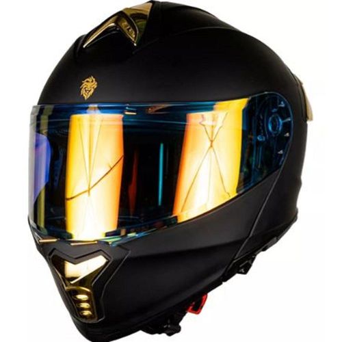 Casco Abatible Kov Moto Thunder Negro Dorado Certificado Dot XL