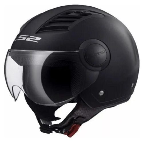 Casco Abierto Ls2 Airflow Solid Of562 Negro/mate XL