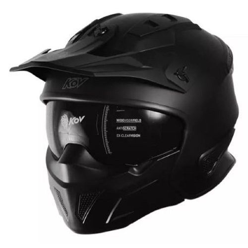 Casco Para Moto Kov Con Mascara Rock-o Certificado Dot XXL