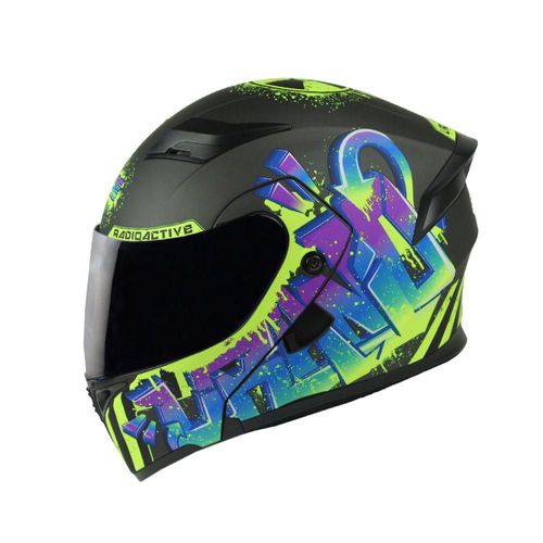 Casco Moto Abatible Edge Boss Uranio Certicado Dot L