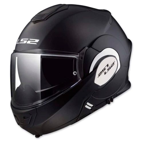 Casco Ls2 Valiant Abatible Moto Visor Interno Negro S