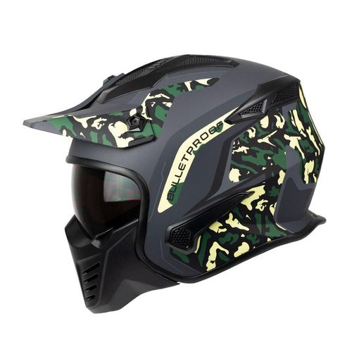 Casco Moto Modular Kombat Camo Certificado Dot L