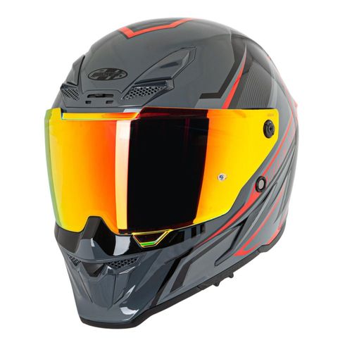 Casco Cerrado Joe Rocket Rkt 240 Mission Rojo + Mica