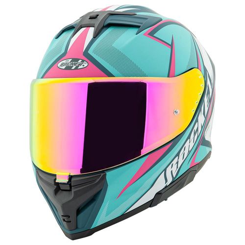 Casco Cerrado Joe Rocket RKT 210 Turqiesa + Mica Iridium