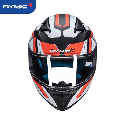 Casco de Moto Integral RYMIC SR6 XL Naranja y Gris