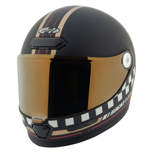 Casco Joe Rocket RKT 180 Classic 92’ con Certificación DOT, Mica Resistente a Rayos UV, Ventilación Cross Link y Forro Dry-Tech