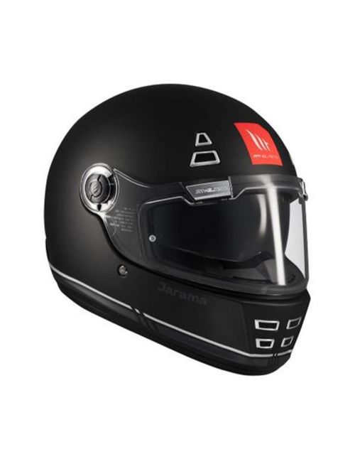 Casco Moto Mt Helmets Jarama B2 Negro Mate Retro Certificado
