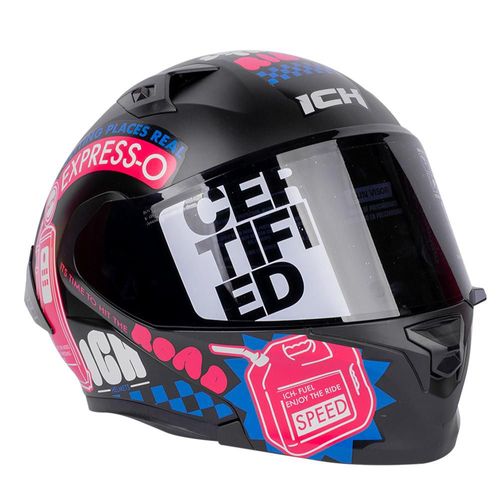 Casco ICH-3120 Speed Feast Pink Visor Doble Protección UV Anti-Scratch