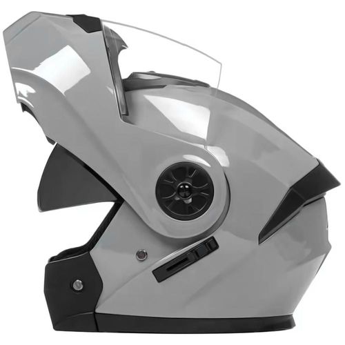 Casco Ventilado BLDShineGray MXBSG-004 Casco Moto Viaje