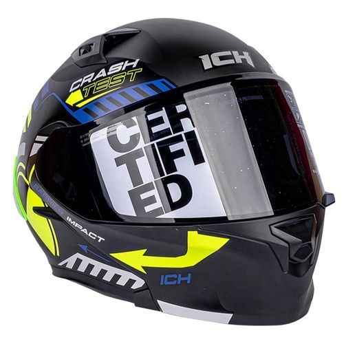 Casco Abatible ICH-Crash Test Visor Doble Protección UV XG