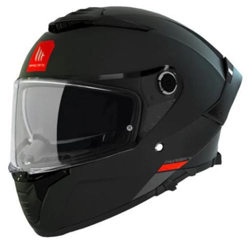 Casco Mt Helmets Thunder 4sv A1 Solid Negro Mate Moto Dot
