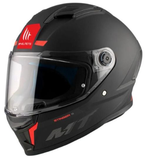 Casco Para Moto Mt Helmets Stinger 2 Solid Negro Mate
