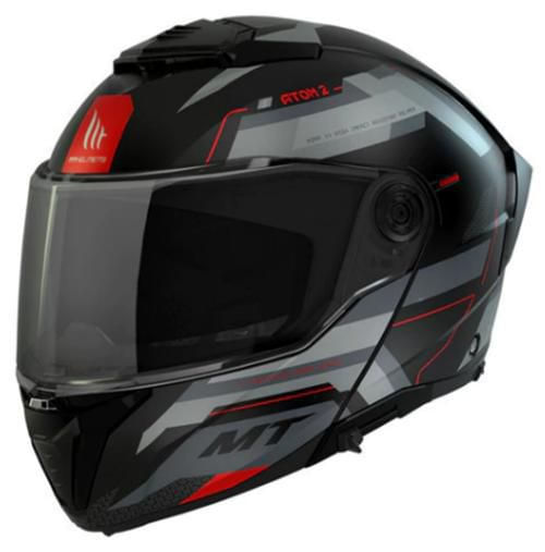 Casco Abatible Para Moto Mt Helmets Atom 2 Bast D5 Dot Ece