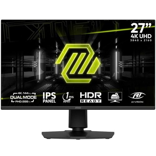 Monitor gamer 27 msi mag 275upd e14 1ms 288hz 4k uhd hdmi dp