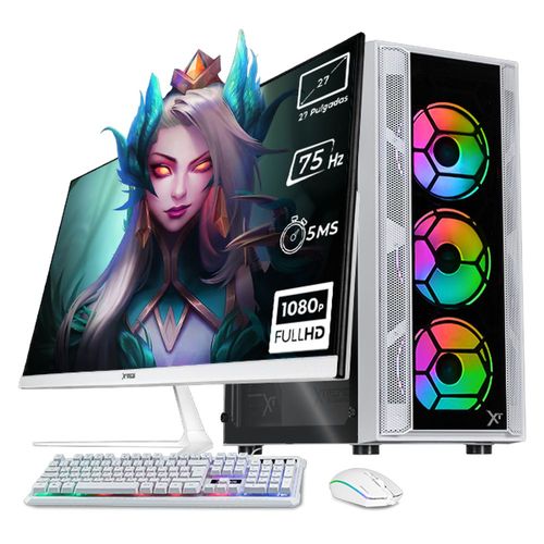 Xtreme pc gaming intel core i7 16gb ssd 1tb monitor 27 wifi white