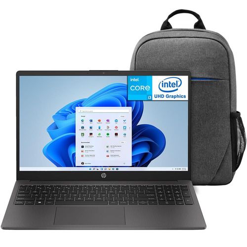 Laptop hp 250 g10 intel core i3 n305 16gb 256gb mochila
