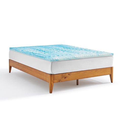 Cubre colchón individual infusionado con gel nooz | memory foam de 5 cm | frescu