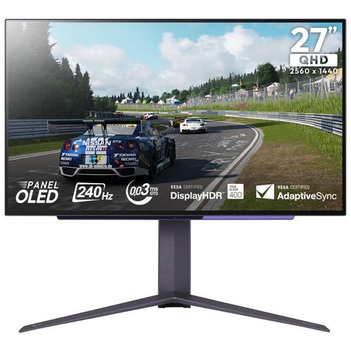 Monitor gamer 27" lg ultragear 0.03ms 240hz qhd oled hdmi2.1