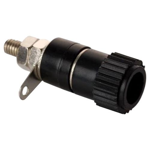 Conector Hembra Jack Borne 10 Amperes P/ Chasis Negro Steren 250-572N