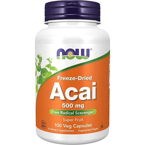 Vitamina now acai 500mg 100 cápsulas