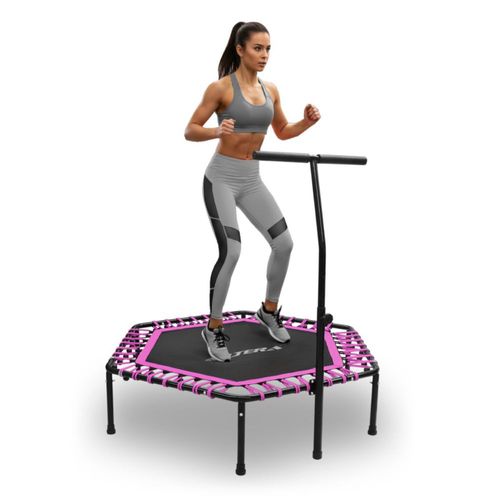 Trampolin Hexagonal ALTERA Ejercicio Fitness Aerobics Con Barra
