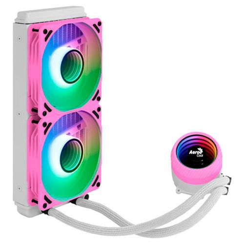Enfriamiento liquido aerocool mirage l240 intel 1700 am5 pink argb 240mm 4010172