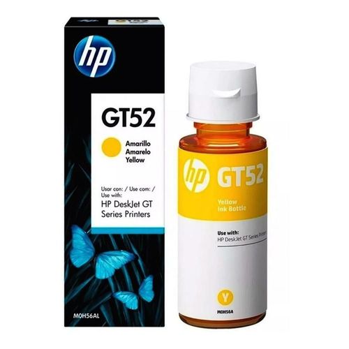 Botella de tinta hp gt52 ink tank 100 300 400 smart tank 500 600 amarillo 70ml m