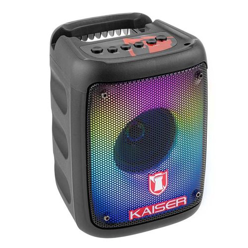 Bafle kaiser ksw-7003 3 pul luz flama y neon recargable bt negro