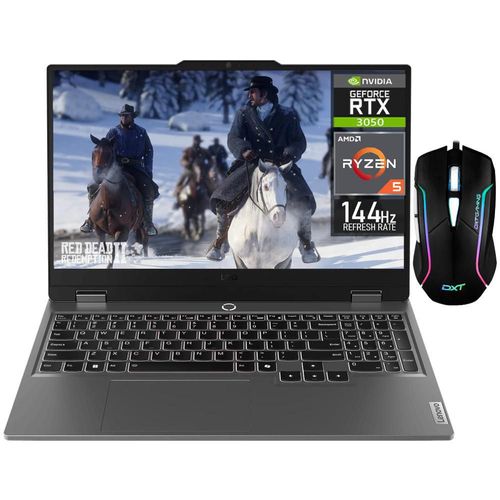 Laptop gamer lenovo loq rtx 3050 ryzen 5 16g 1.5tb mouse dxt