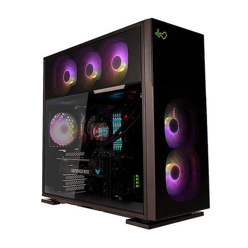 Gabinete in win 515 1 fan usb tipo c cristal templado soporte gpu media torre