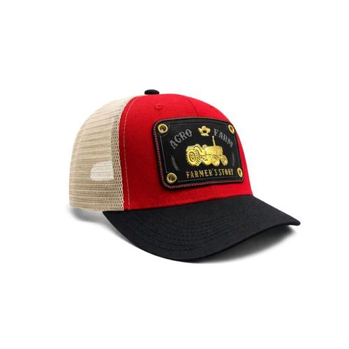 KNITE Gorra Farmer Agro negro Trucker Hombre Ajustable Tractor Estilo Rancher