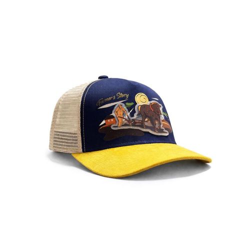 Knite Gorra Harvest Brown Trucker Agro Diseño Campirano Malla Transpirable