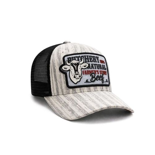 KNITE Gorra Farmer Beef Blue Trucker Hombre Ajustable Estilo Rancho Ganado Agro