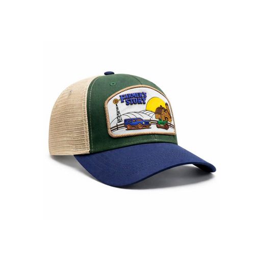 Knite Gorra Barn Blue Trucker Agro Diseño Campirano Malla Transpirable