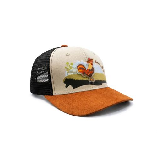 KNITE Gorra Farmer Gallo cafe Trucker Hombre Ajustable Estilo Palenque Rancho