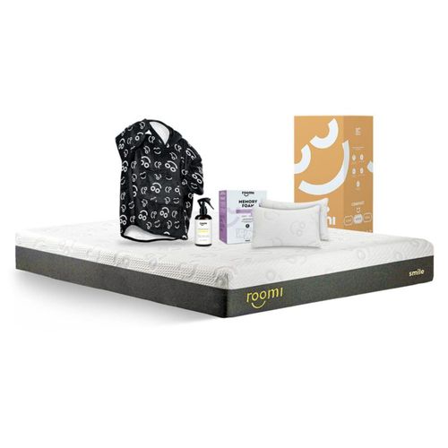 Colchón King Size Roomi Smile Más Coomfi Adulto Unitalla y Aromatizante Citrico + almohadas