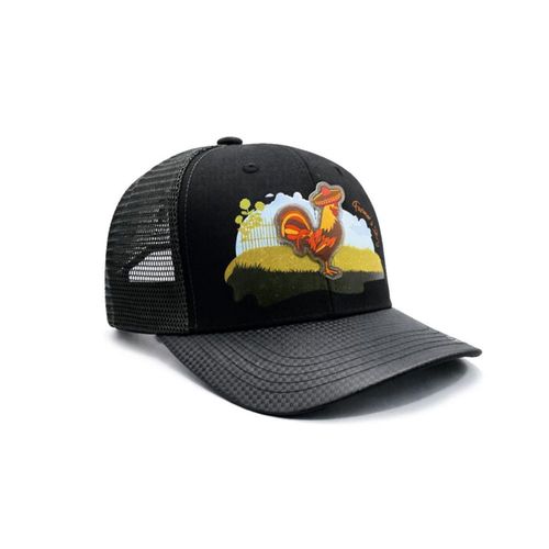 KNITE Gorra Farmer Gallo cafe Trucker Hombre Ajustable Estilo Palenque Rancho