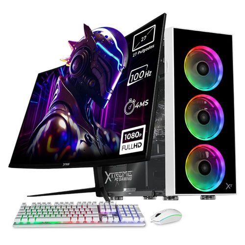 Xtreme pc gaming amd radeon 8 ryzen 7 16gb ssd 500gb monitor 27 wifi