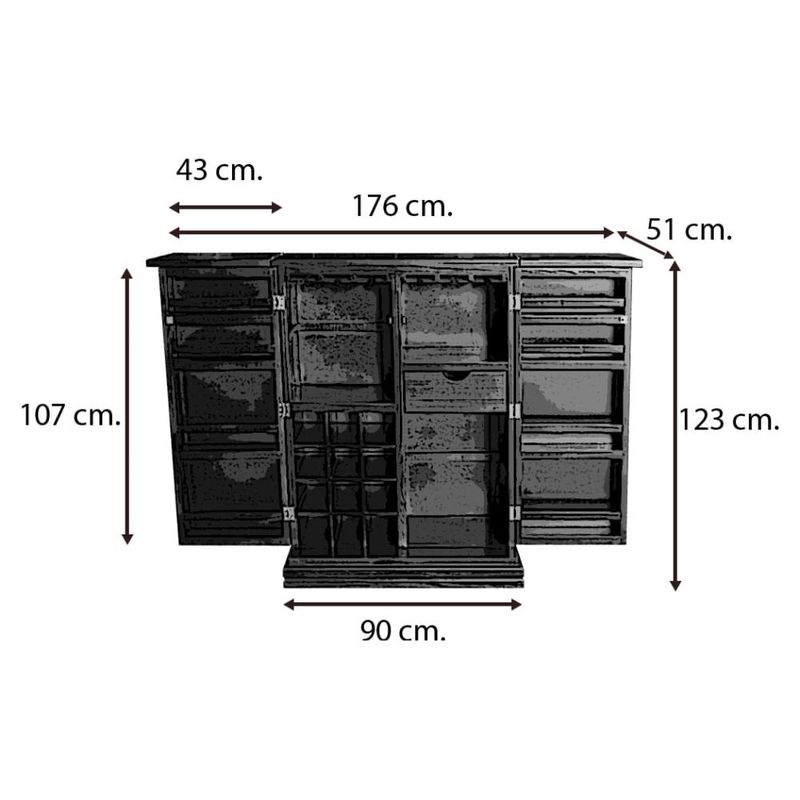 Cantina Baco Expandible en Chocolate - Elektra