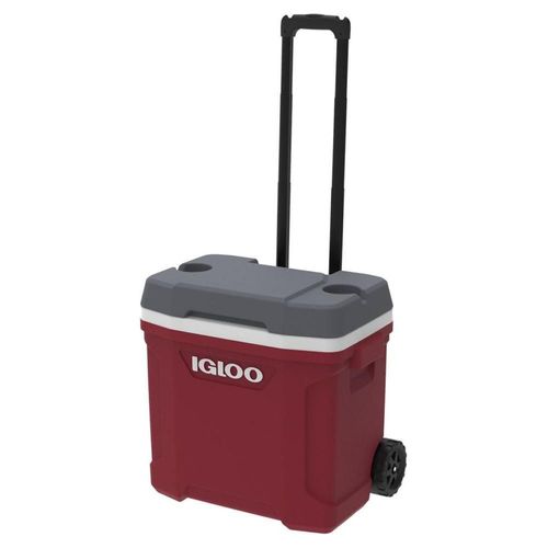 HIELERA IGLOO LATITUDE ROJA 30 QT CON RUEDAS 43 LATAS