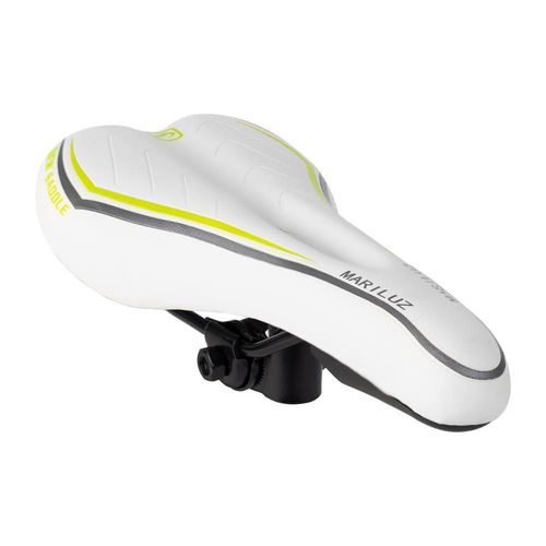 Asiento de carrera wl-8704 blanco/verde/gris